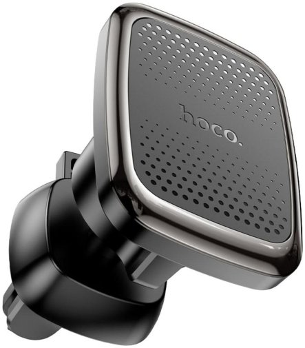 Кріплення для мобільного телефону Hoco CA106 Air outlet magnetic car holder Black Metal Gray (6931474765437)