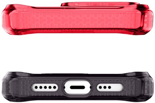 Чохол iTSkins for iPhone 15 Pro Supreme R Prism with MagSafe Coral and black (AP5X-SUPMA-COBK)