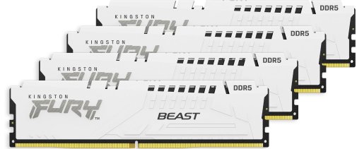 Оперативна пам’ять Kingston FURY (ex. HyperX) Beast White DDR5 4x16GB (KF552C40BWK4-64)