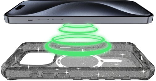 Чохол iTSkins for iPhone 15 Pro Supreme R Spark with MagSafe Smoke (AP5X-MGSPA-SMOK)