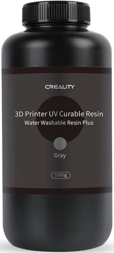 Фотополімерна смола Creality Water Washable Resin Plus 1kg Gray (3302010041)