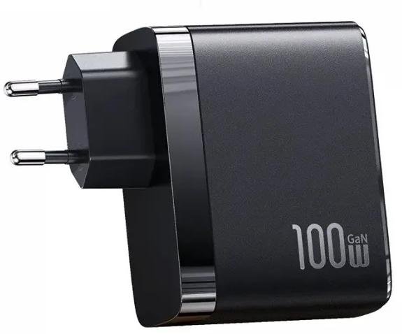 Зарядний пристрій Usams US-CC145 T44 QC3.0 PD 100W GaN Black (CC145TC01)