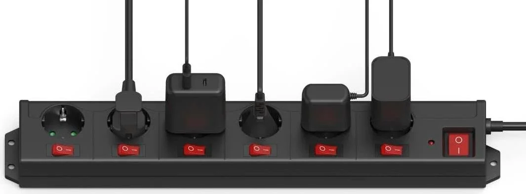 Фото: Мережевий фільтр Hama 6/1.4m Black (00223160) № 9 | KTC