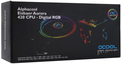 Система рідинного охолодження Alphacool Eisbaer Aurora 420 CPU Digital RGB (11731)