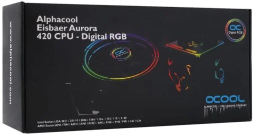 Фото: Система рідинного охолодження Alphacool Eisbaer Aurora 420 CPU Digital RGB (11731) № 13 | KTC