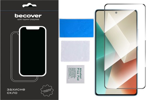 Захисне скло BeCover for Xiaomi Redmi Note 13 Pro - Black (710364)