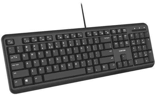 Клавіатура Canyon CNS-HKB02 UKR/ENG USB Black