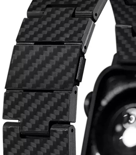 Фото: Ремінець Pitaka for Apple Watch 49/45/44mm - Fiber Watch Band Retro Black/Grey (AWB2311) № 10 | KTC