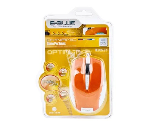 Фото: Мишка E-Blue Dynamic EMS102YE помаранчева № 6 | KTC