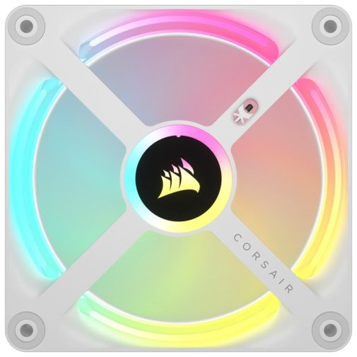 Кулер Corsair iCUE LINK QX120 RGB 120mm PWM PC Fans Starter Kit with iCUE LINK System Hub White (CO-9051006-WW)