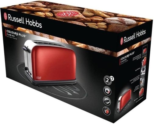 Тостер Russell Hobbs Colours Plus Flame Red (21391-56)