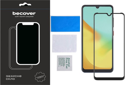 Захисне скло BeCover for ZTE Blade A54 - Black (710628)
