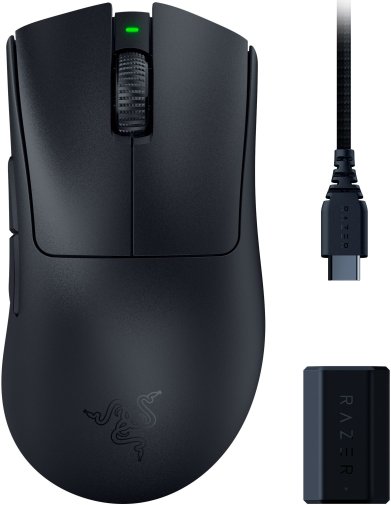 DeathAdder V3 Pro Black and HyperPolling Wireless Dongle