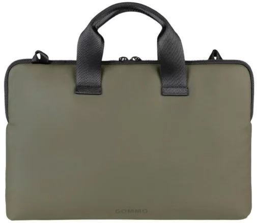 Фото: Сумка для ноутбука Tucano Gommo Super Slim 15.6 Military Green (BSGOM1516-VM) № 9 | KTC