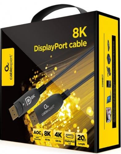 Кабель Cablexpert AOC v1.4 DP / DP 20m Black (CC-DP8K-AOC-20M)