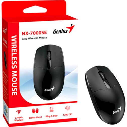Миша Genius NX-7000SE Wireless Black (31030032400)