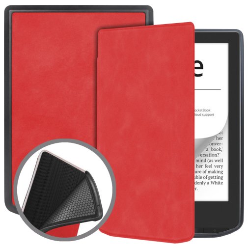 for Pocketbook 629 Verse/634 Verse Pro - Smart Case Red