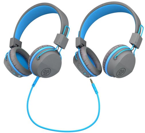 Гарнітура JLAB JBuddies Studio Kids Bluetooth Graphite/Blue (IEUHBSTUDIORGRYBLU4)