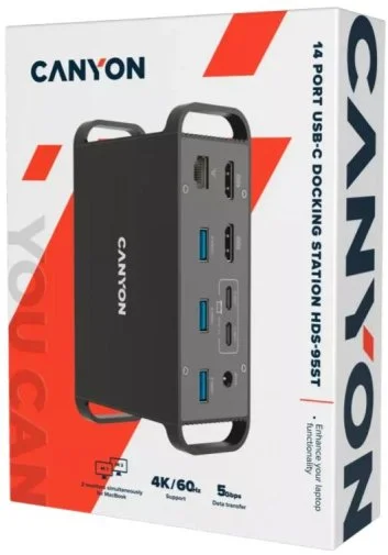 Фото: USB-хаб Canyon 14in1 DS-95 Grey (CNS-HDS95ST) № 7 | KTC