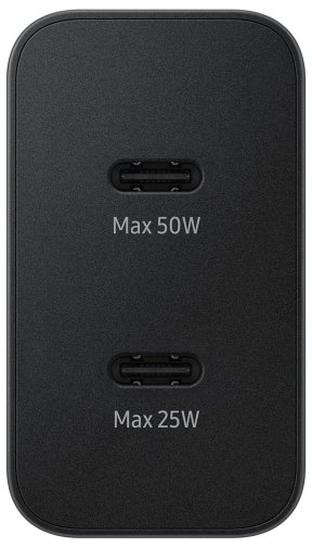 Зарядний пристрій Samsung Duo EP-T5020XBEGEU PD 50W Black with Type-C/Type-C
