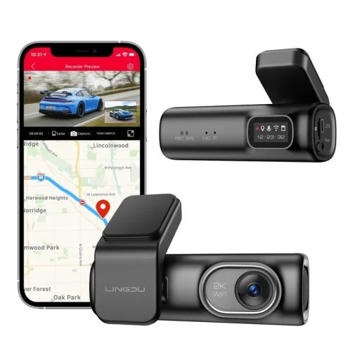 Фото: Відеореєстратор LINGDU Dash Cam D200 with MicroSD 64GB № 12 | KTC