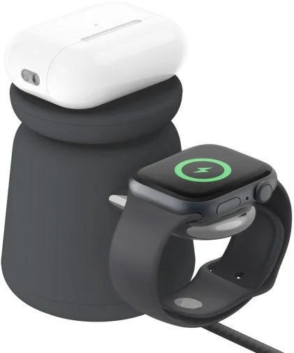 Фото: Бездротова зарядна станція Belkin 2in1 MagSafe Charge Station Black (WIZ020VFH36) № 10 | KTC