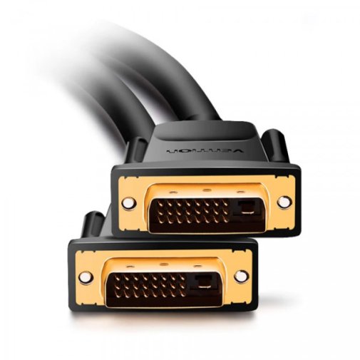 Кабель Vention Dual Linik DVI 24 / DVI 24 1.5m Black (EAABG)