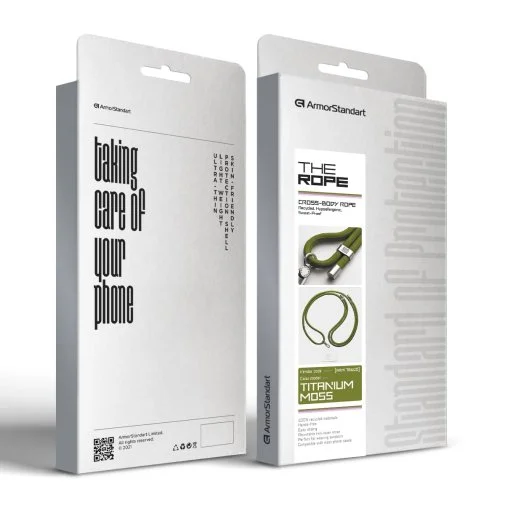 Фото: Ремінець для смартфону ArmorStandart Rope Titanium Moss with Clear holder (ARM76100) № 12 | KTC