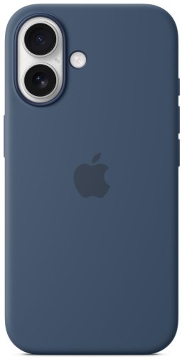 for iPhone 16 - Silicone Case with MagSafe Denim