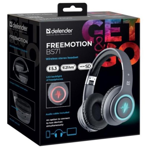 Гарнітура Defender FreeMotion B571 Grey (63571)