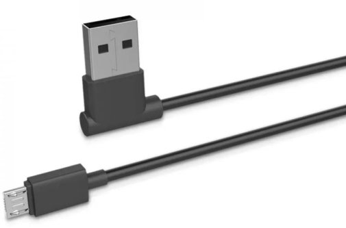 Кабель Hoco UPM10 L-shape AM / Micro USB 1.2m Black