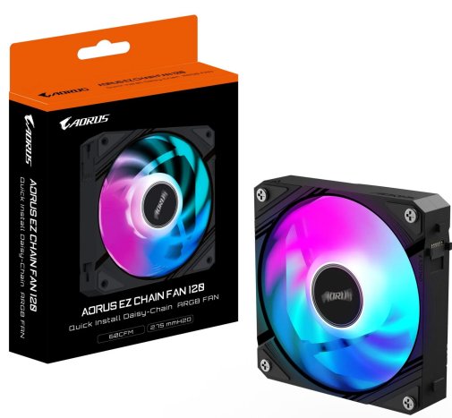 Кулер Gigabyte Aorus EZ Chain Fan 120 Black (GP-ECFAN1201)