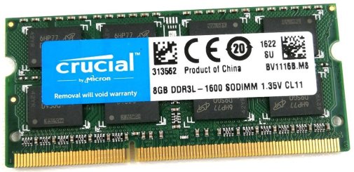 Оперативна пам’ять Crucial DDR3L 1x8GB (CT102464BF160B.C16FPD)