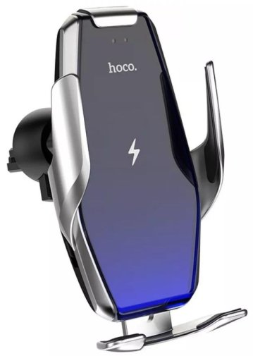 Кріплення для мобільного телефону Hoco S14 15W Black (S14_Silver)