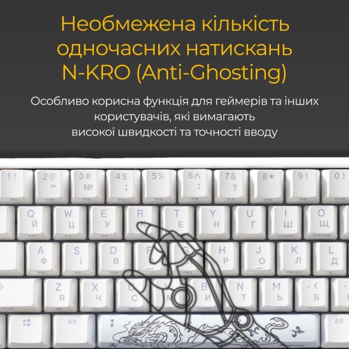 Клавіатура Ducky One 3 SF Cherry MX Brown RGB ENG/UKR White (DKON2167ST-BUAPXPWWWSC1)