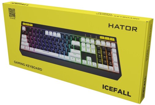 Клавіатура Hator Icefall Black/White (HTK400UA)