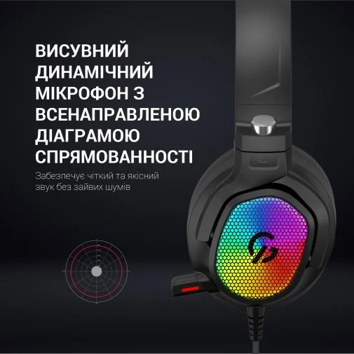 Фото: Гарнітура GamePro HS1300 7.1 RGB Black № 31 | KTC