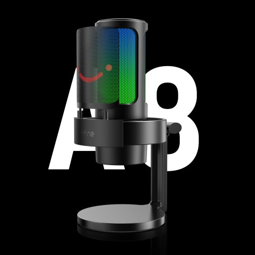 Мікрофон Fifine A8 RGB Black