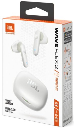 Навушники JBL Wave Flex 2 White (JBLWFLEX2WHT)