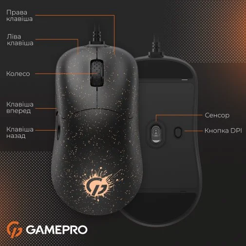 Фото: Миша GamePro GM690D Black/Orange № 29 | KTC