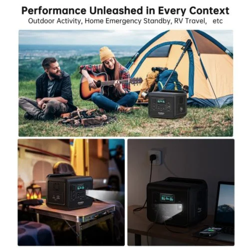 Фото: Зарядна станція Choetech BS060 800W 512Wh (BS060-EU-GY) № 14 | KTC