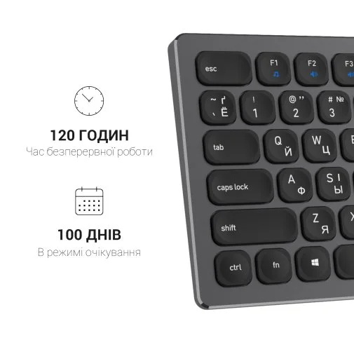 Фото: Клавіатура OfficePro SK1550 Wireless Black (SK1550B) № 22 | KTC