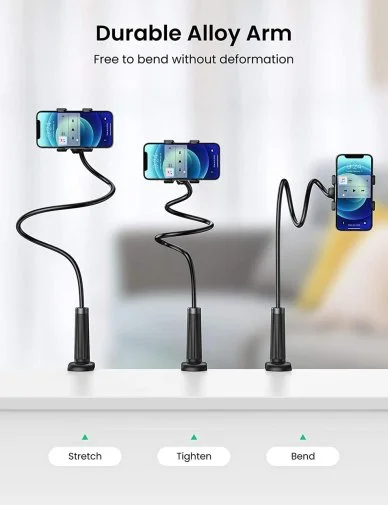 Фото: Універсальний тримач UGREEN LP113 Multifunction Phone Clip Stand Black 80906 (LP113/80906) № 14 | KTC