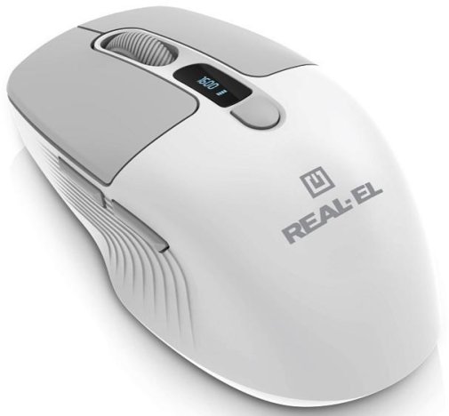 Миша Real-EL RM-480W White (EL123200050)