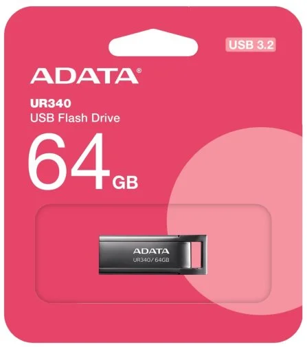 Фото: Флешка USB A-Data UR340 64Gb Black (AROY-UR340-64GBK) № 10 | KTC
