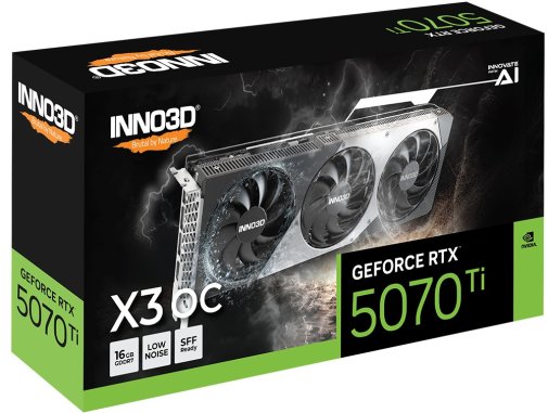 Відеокарта Inno3D GeForce RTX 5070 Ti X3 OC (N507T3-16D7X-176068N)