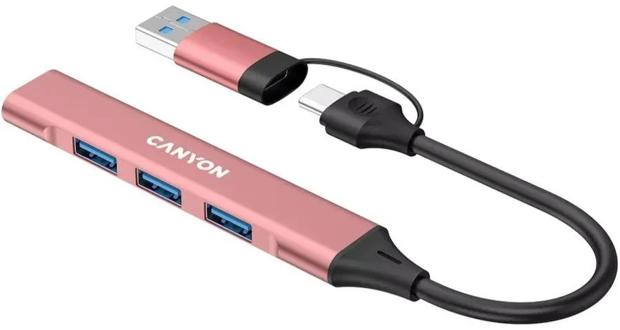 Фото: USB-хаб Canyon DS-02 Pink (CNS-TDS02P) № 8 | KTC