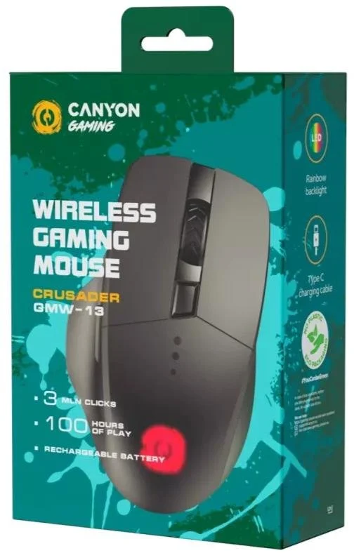 Фото: Миша Canyon Crusader GMW-13 RGB Black (CND-SGMW13) № 17 | KTC