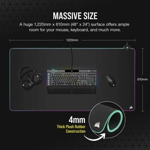 Фото: Килимок Corsair MM700 RGB 3XL (CH-9417080-WW) № 19 | KTC
