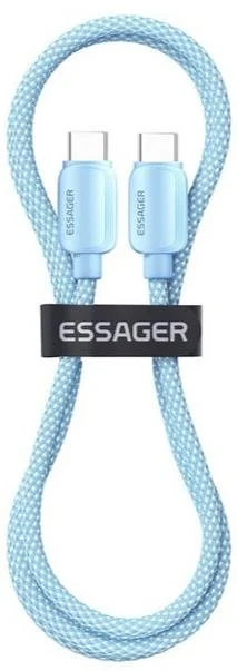 Фото: Кабель Essager Breeze 100W Type-C / Type-C 1m Blue (EXCTT1-WL03-P) № 9 | KTC